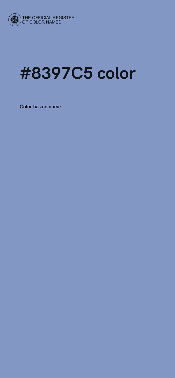 #8397C5 color image