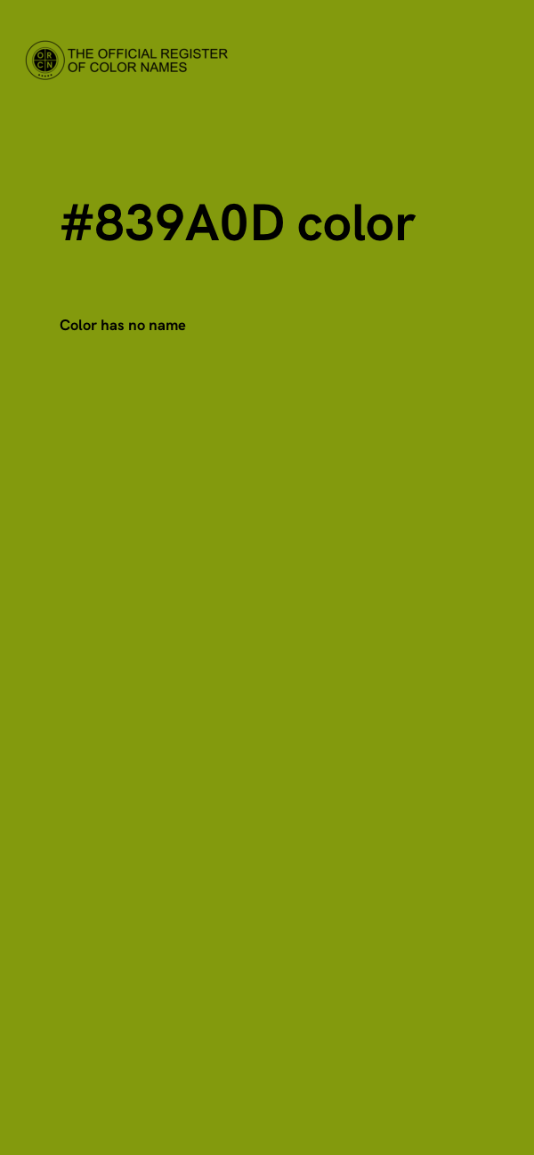 #839A0D color image