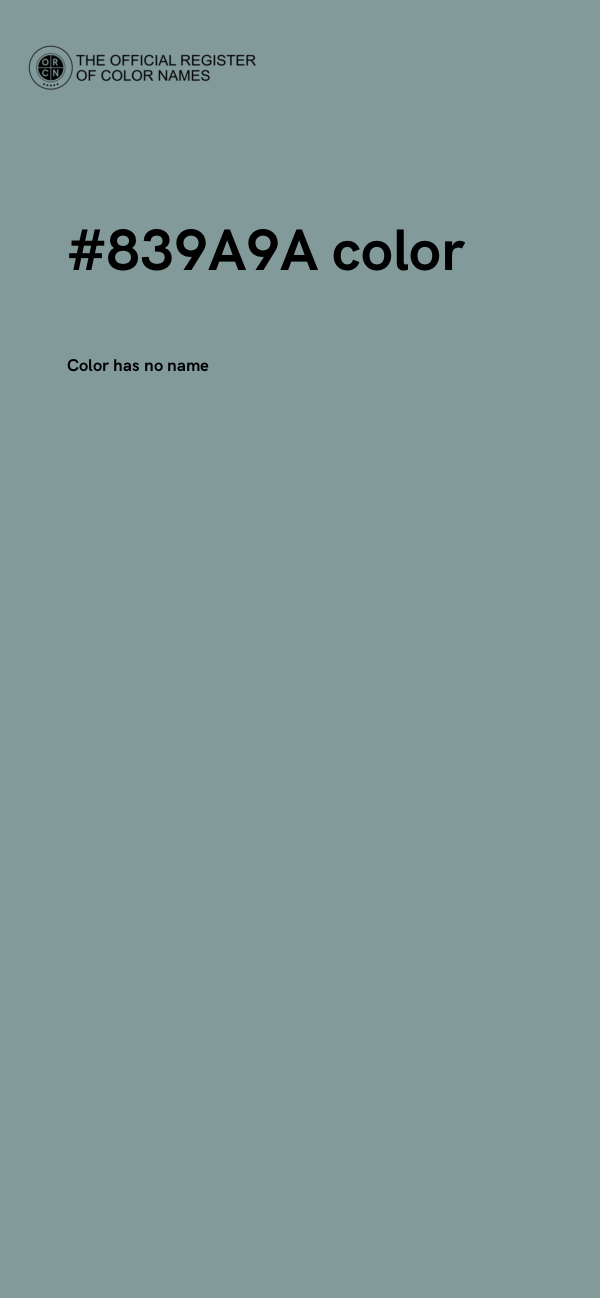 #839A9A color image