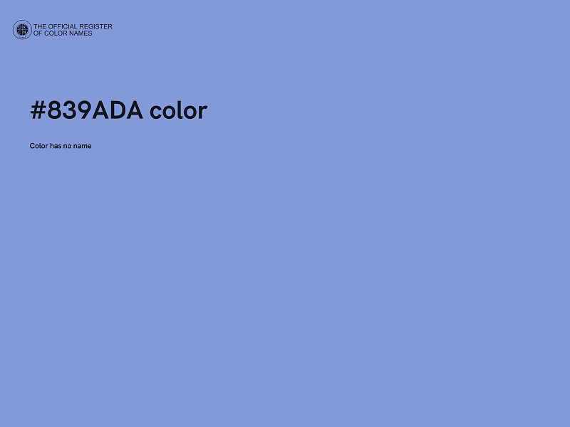 #839ADA color image