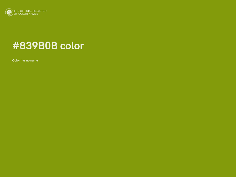 #839B0B color image