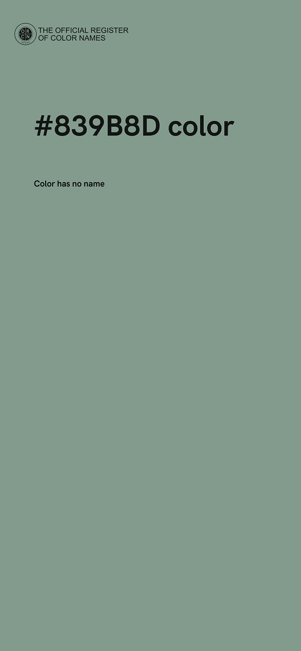 #839B8D color image