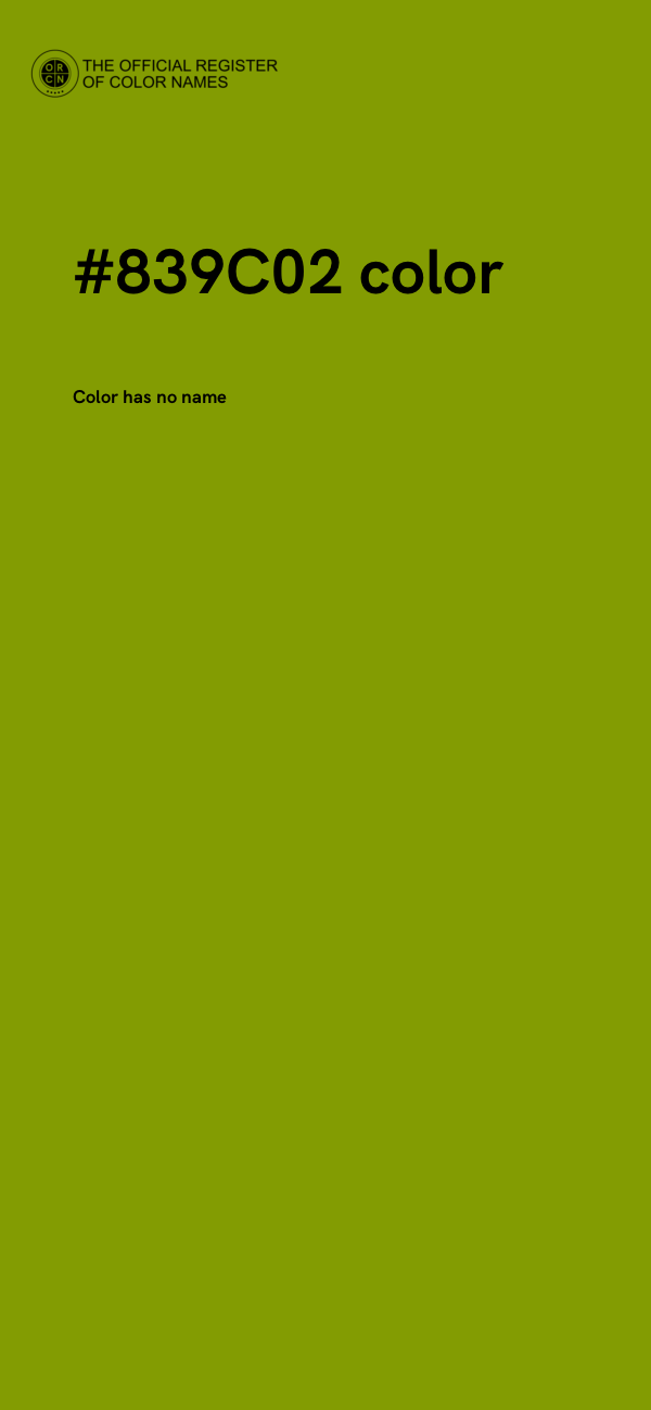 #839C02 color image