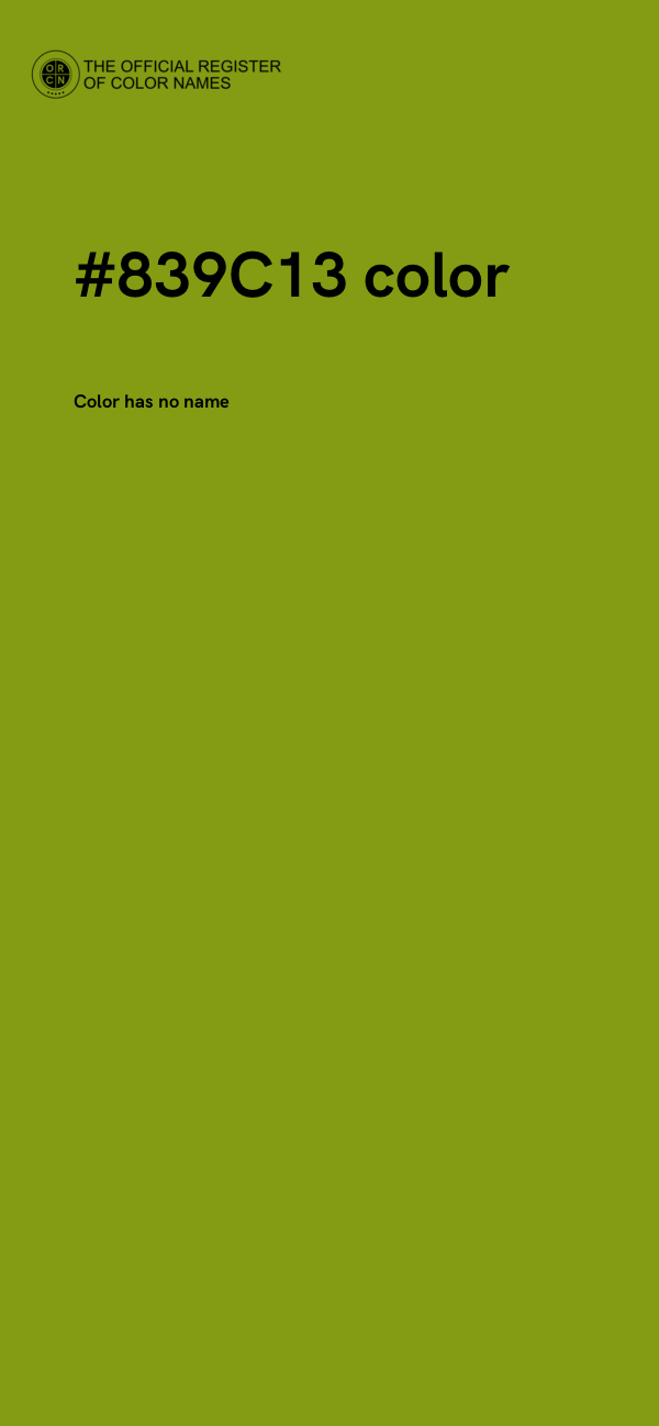 #839C13 color image
