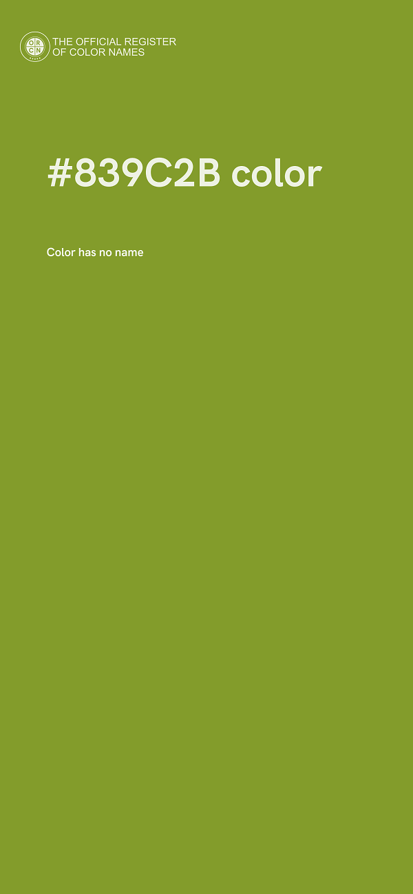 #839C2B color image