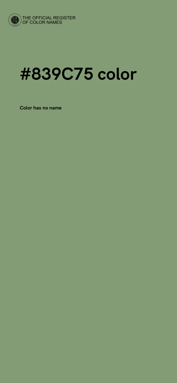 #839C75 color image