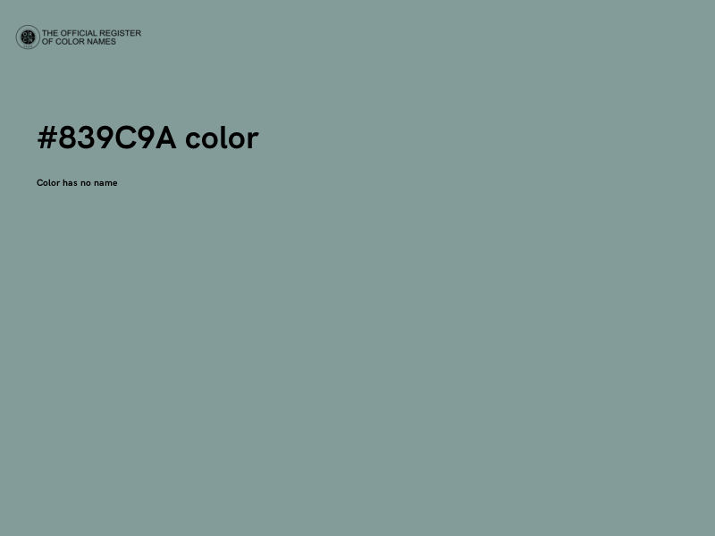 #839C9A color image
