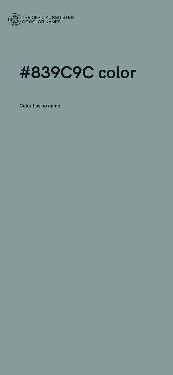 #839C9C color image
