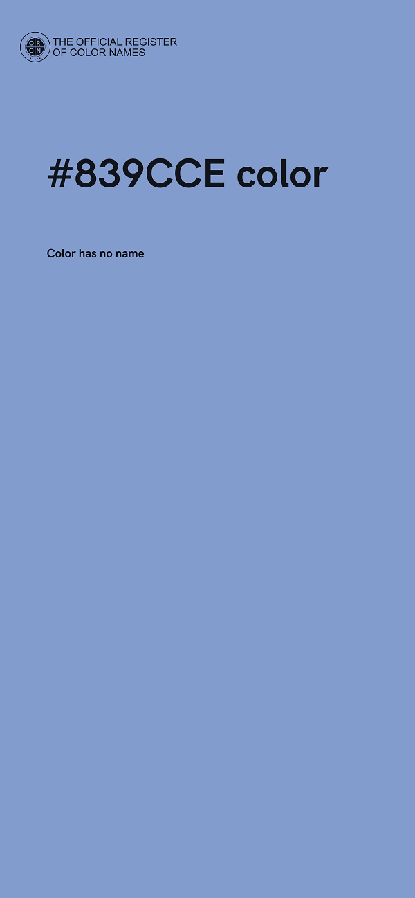 #839CCE color image
