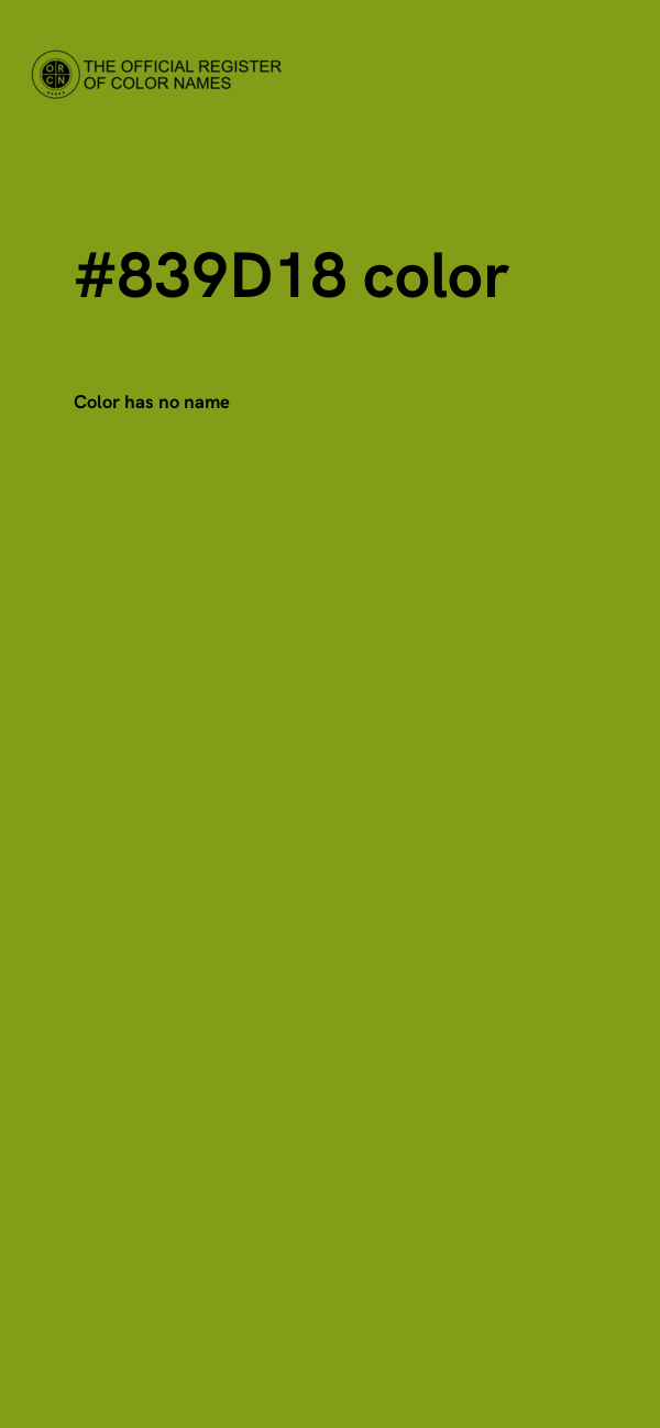 #839D18 color image