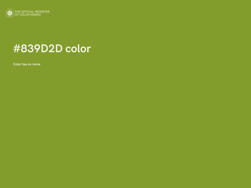 #839D2D color image