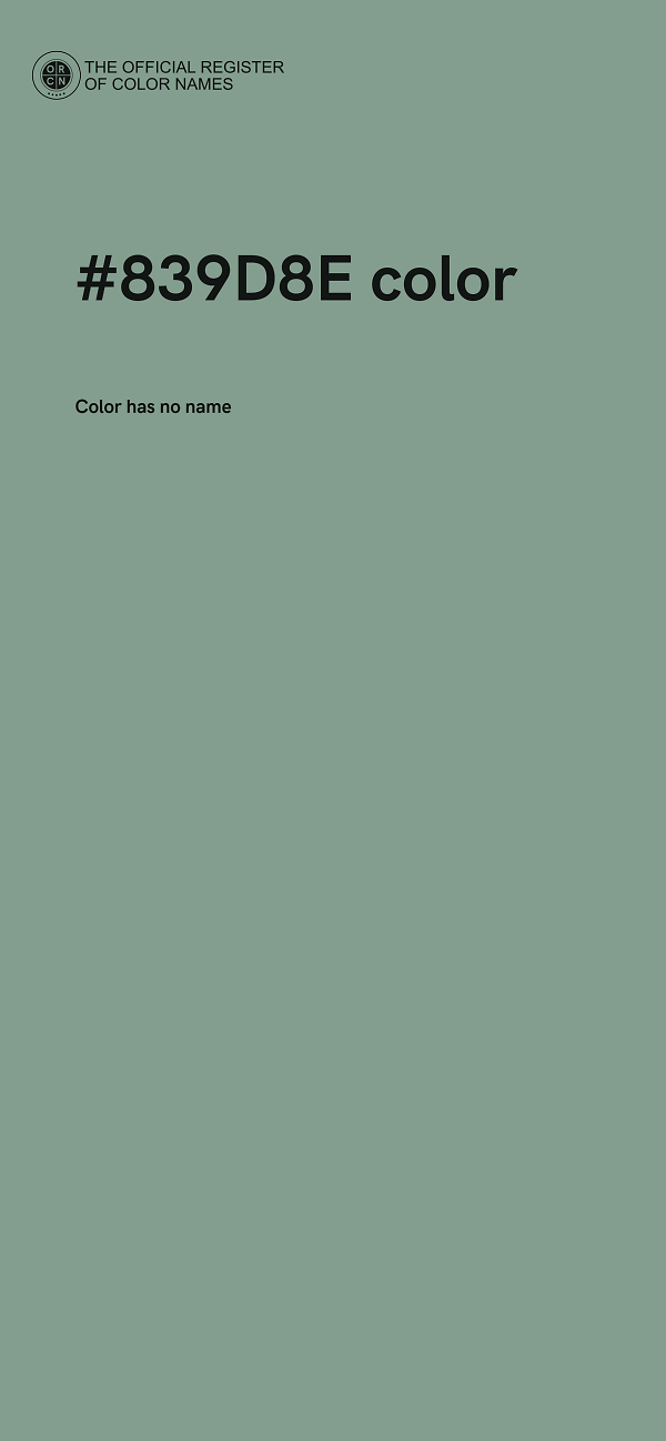 #839D8E color image