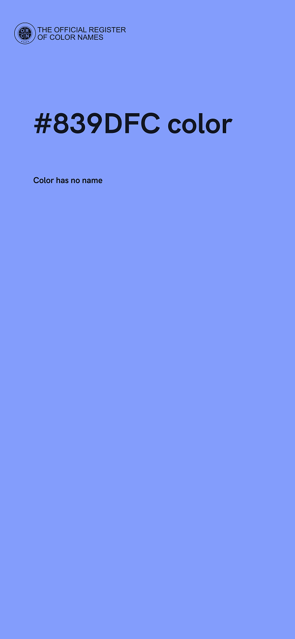 #839DFC color image
