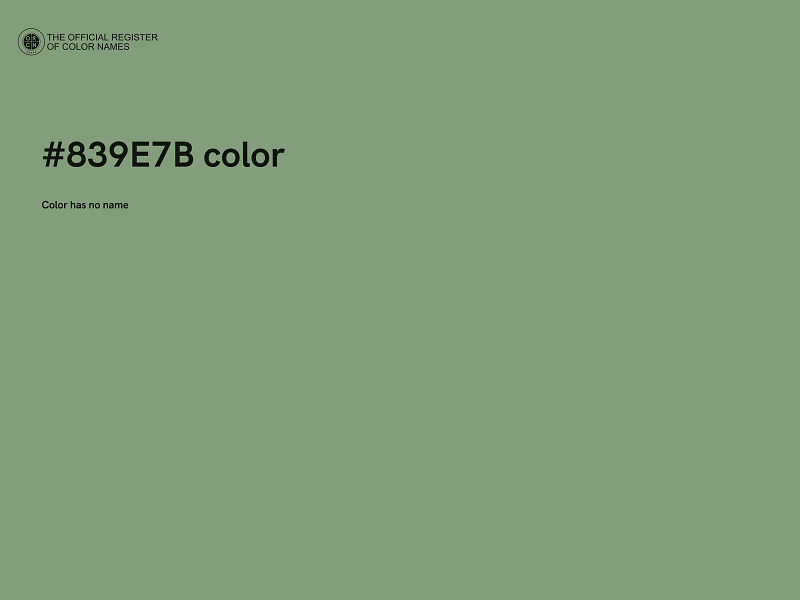 #839E7B color image