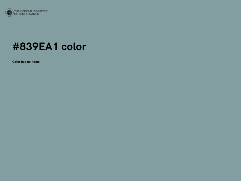 #839EA1 color image