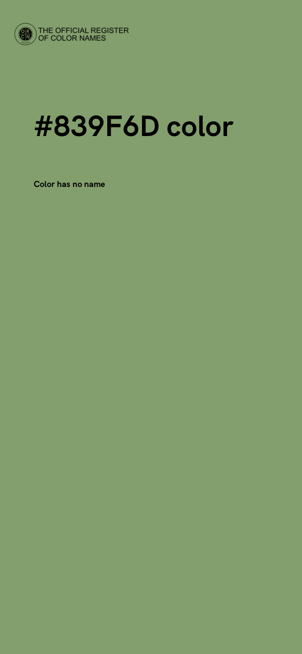 #839F6D color image