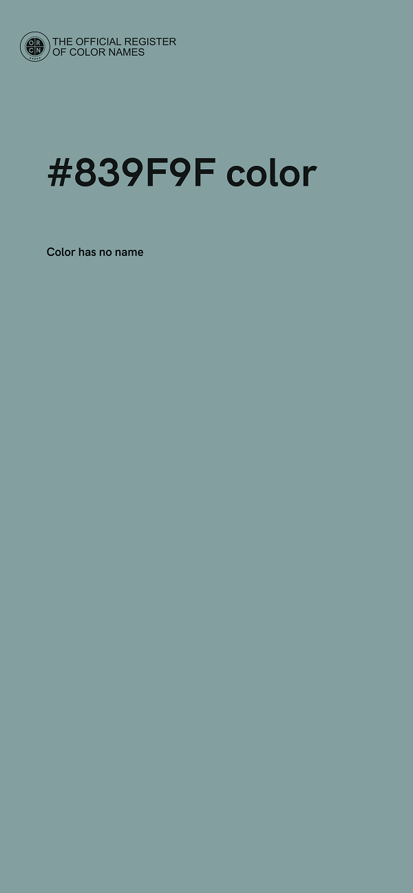 #839F9F color image