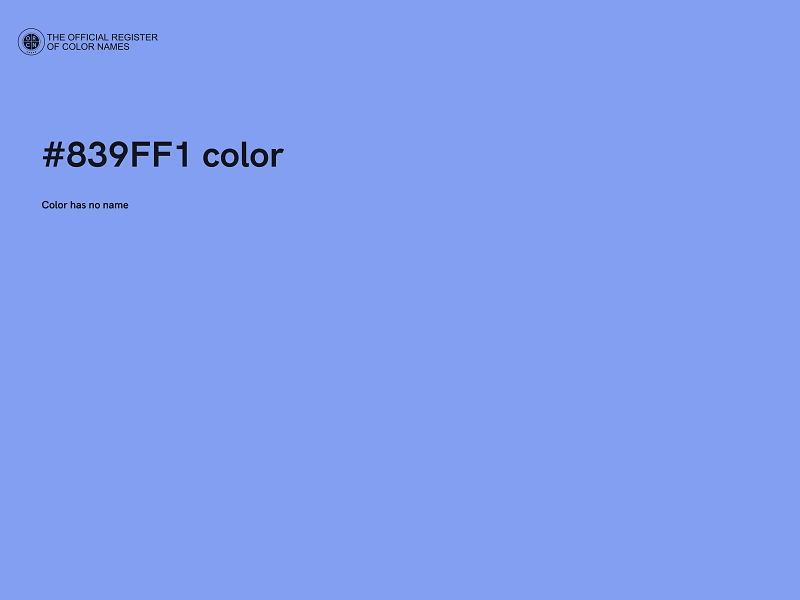 #839FF1 color image