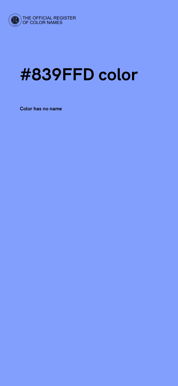 #839FFD color image