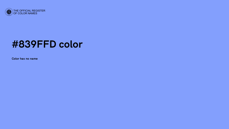 #839FFD color image