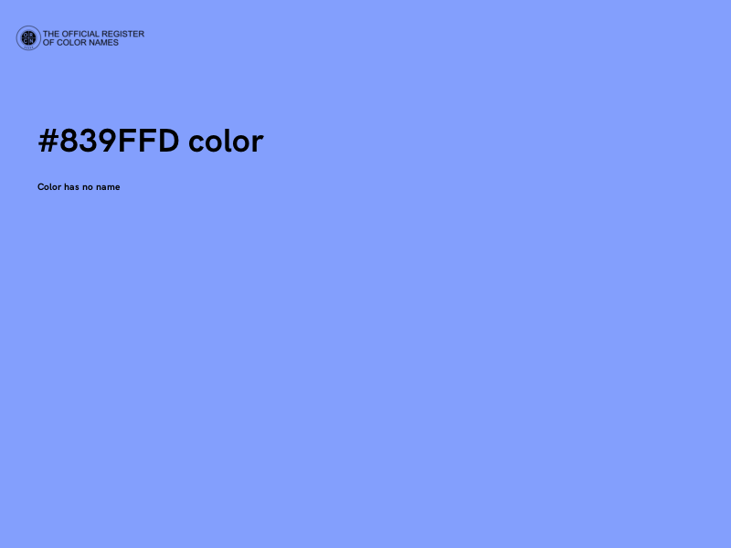 #839FFD color image