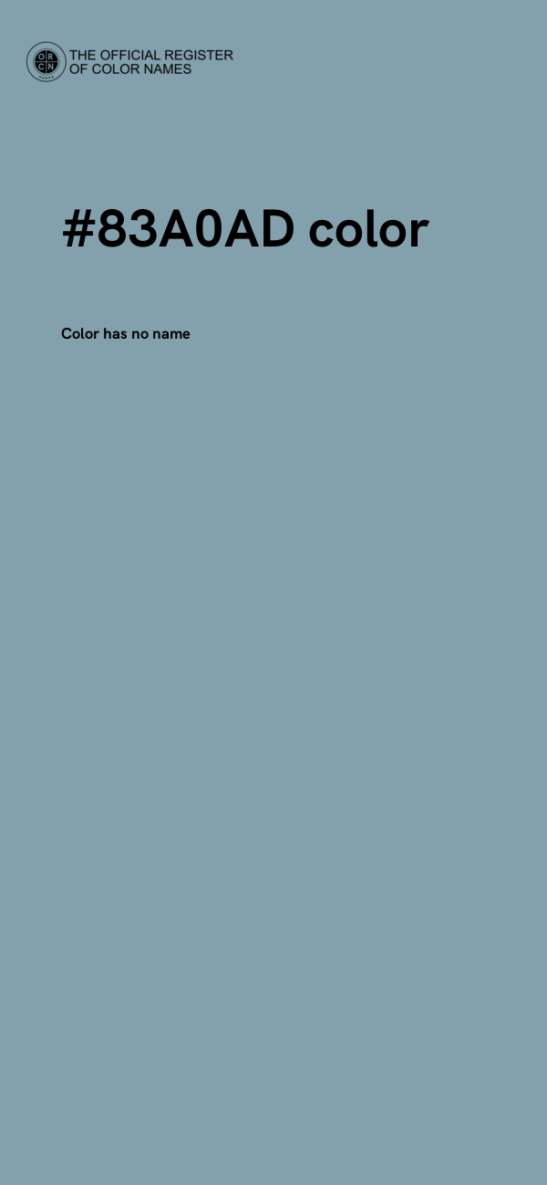 #83A0AD color image