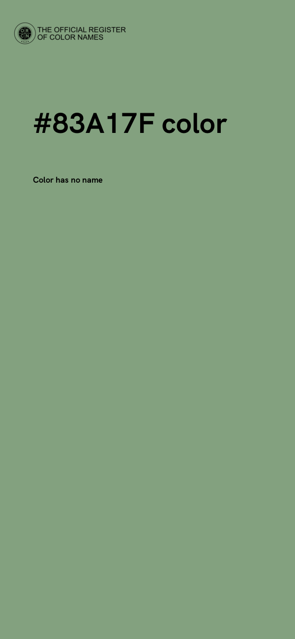 #83A17F color image