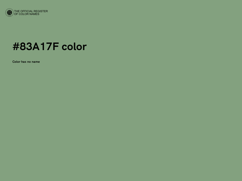 #83A17F color image