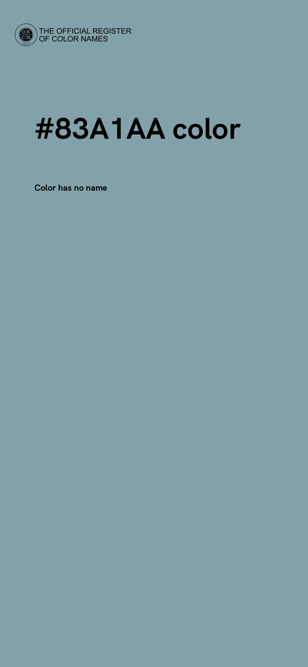 #83A1AA color image