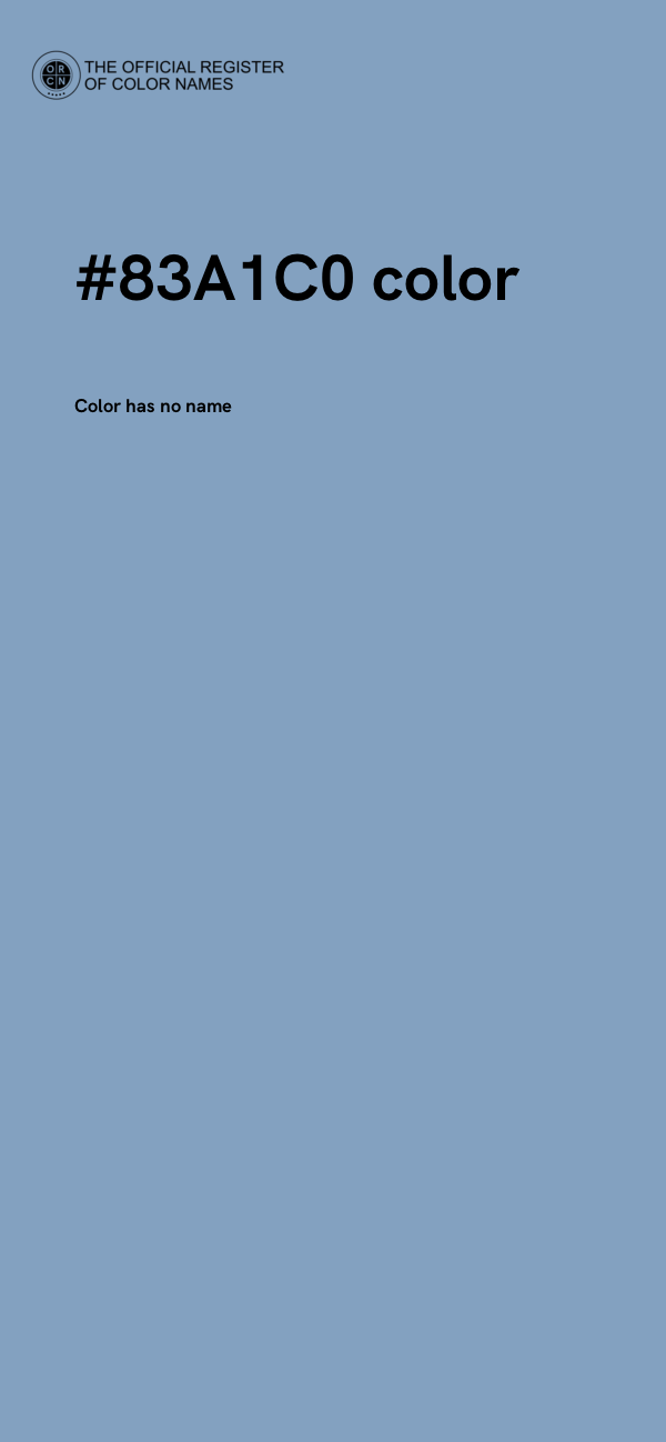 #83A1C0 color image