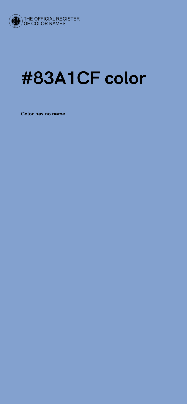 #83A1CF color image