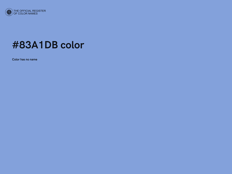 #83A1DB color image