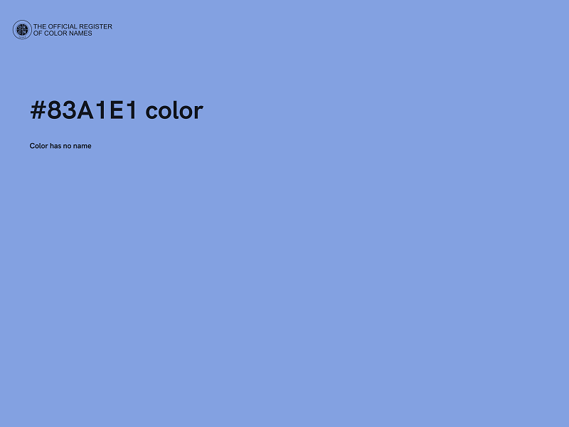#83A1E1 color image