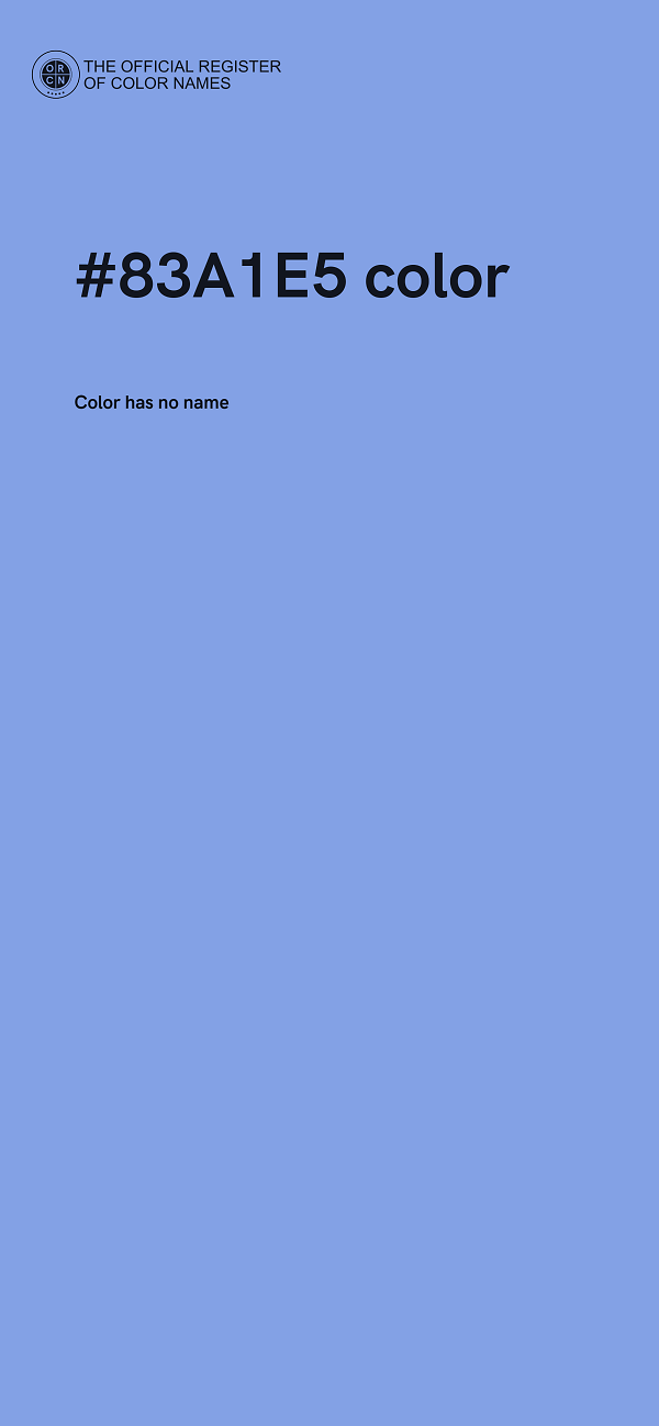 #83A1E5 color image