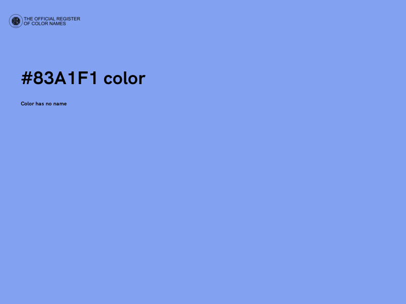 #83A1F1 color image