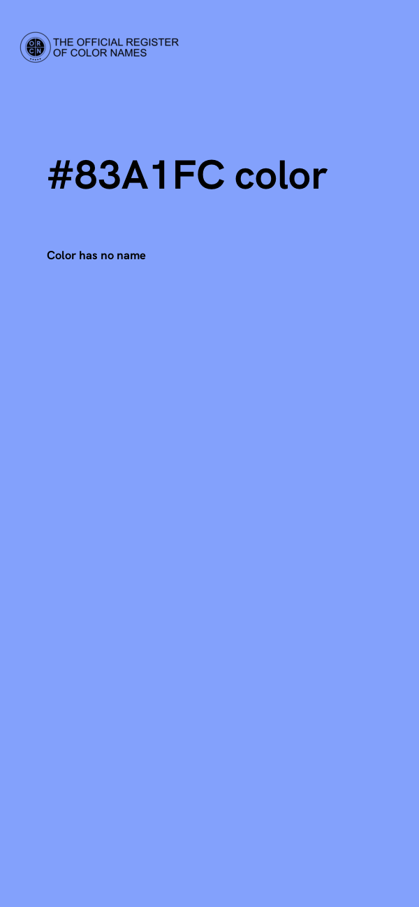 #83A1FC color image