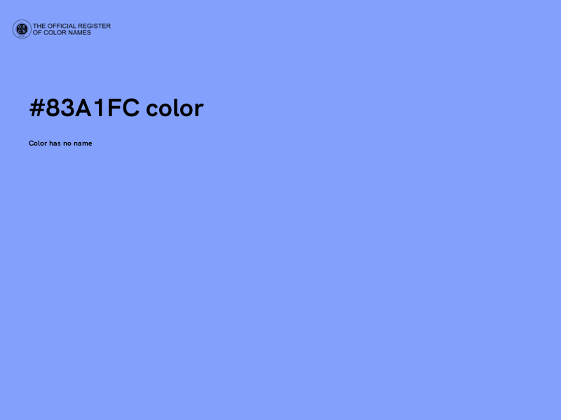 #83A1FC color image