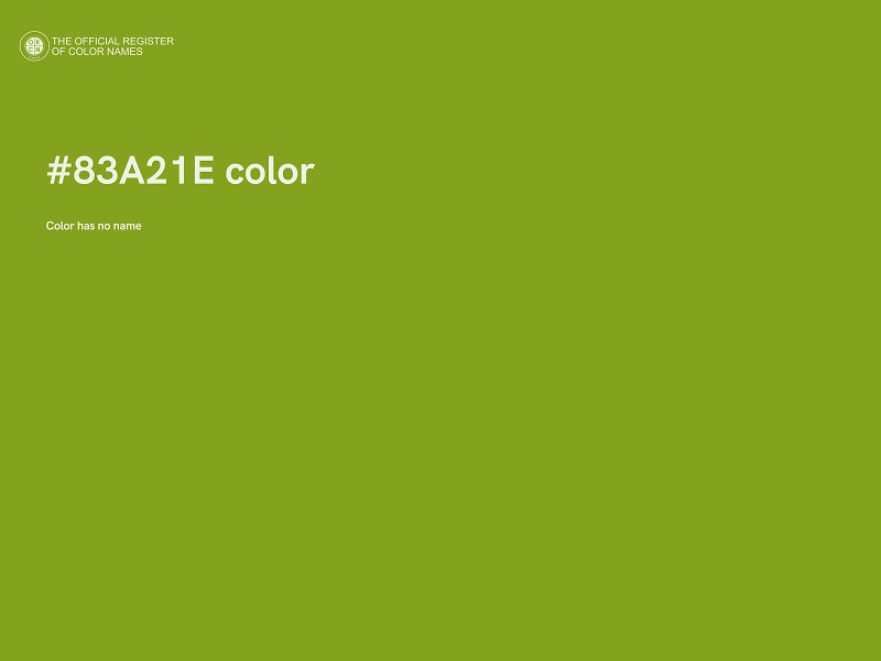 #83A21E color image