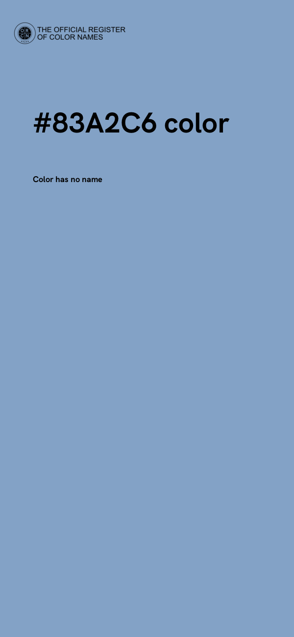 #83A2C6 color image