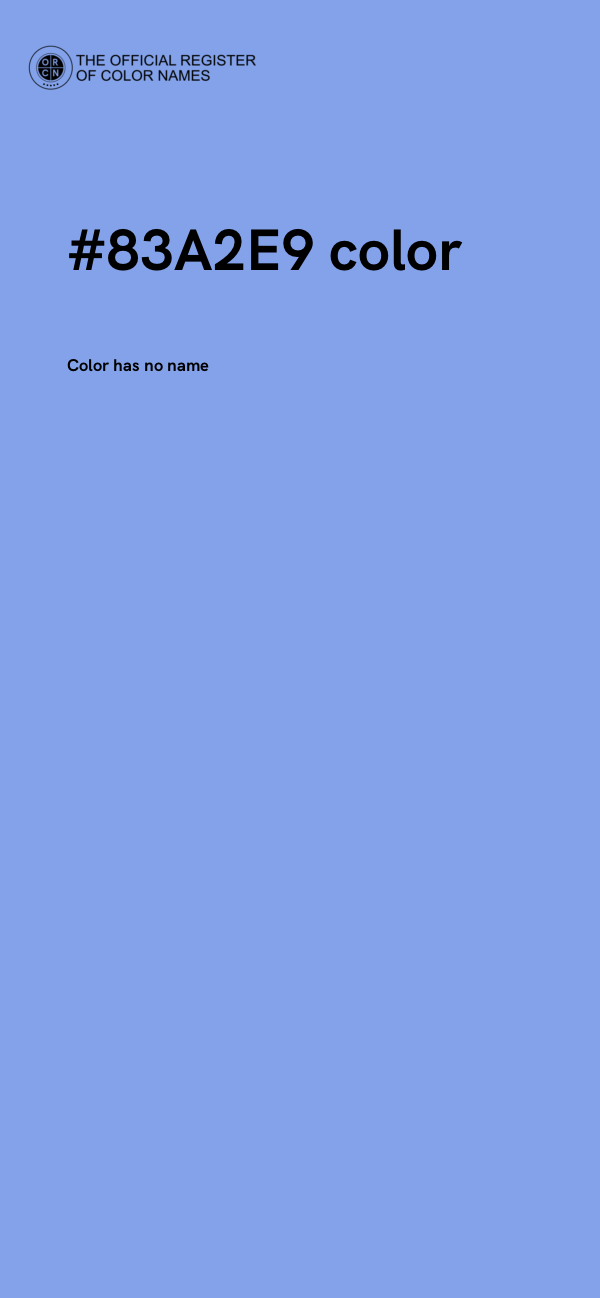 #83A2E9 color image