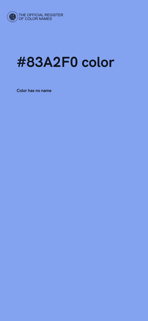 #83A2F0 color image