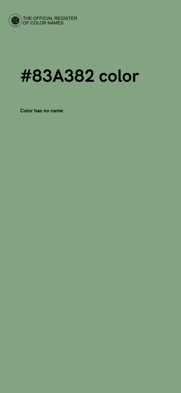 #83A382 color image
