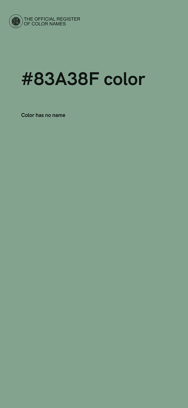 #83A38F color image