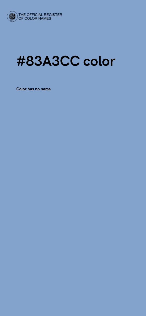 #83A3CC color image