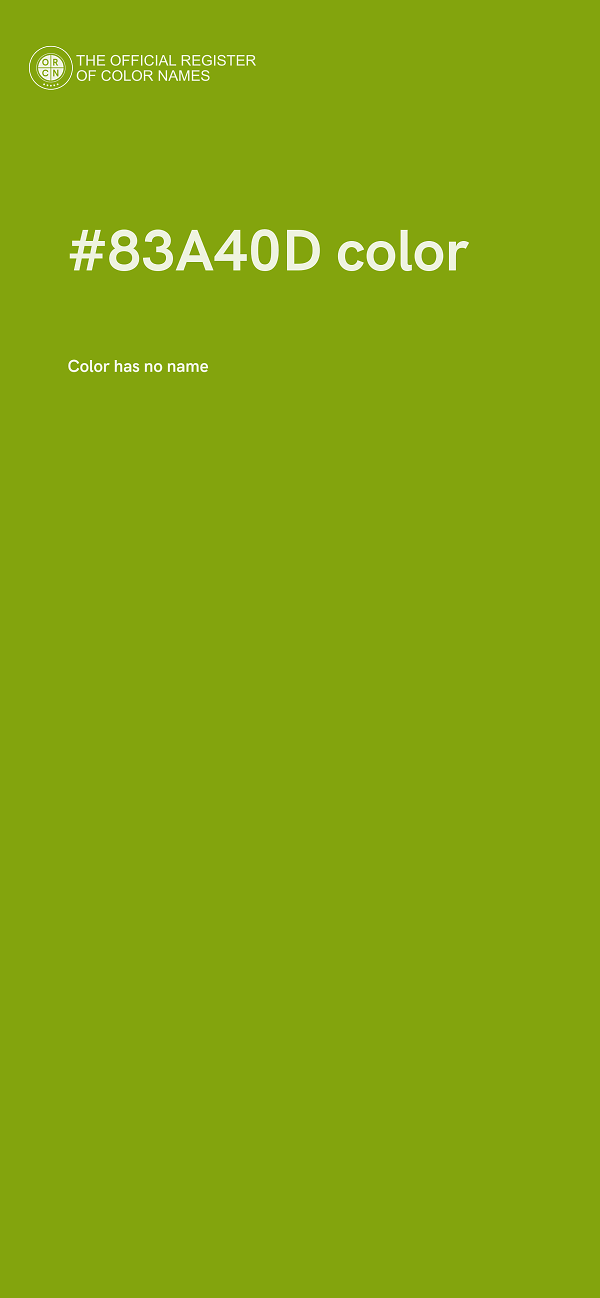 #83A40D color image