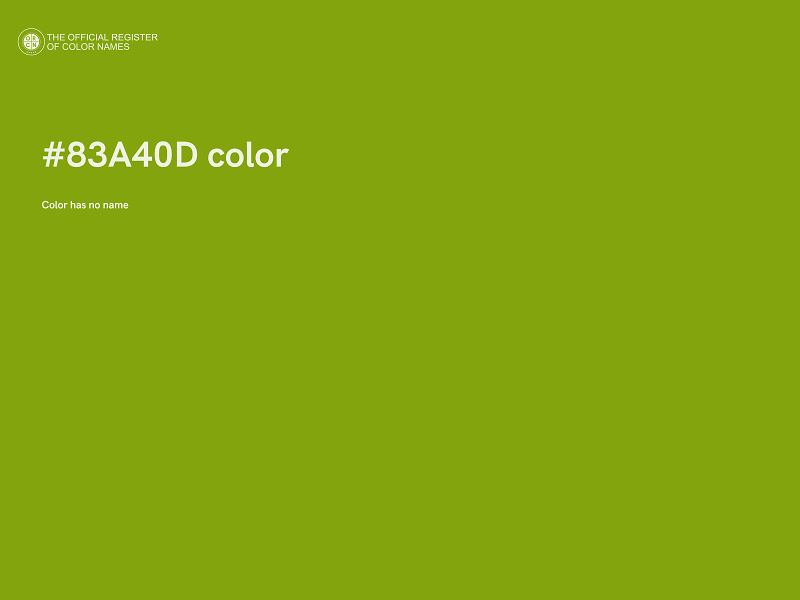 #83A40D color image