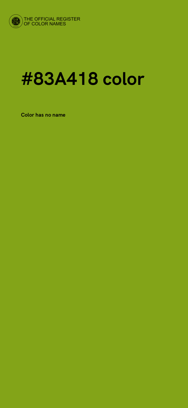 #83A418 color image