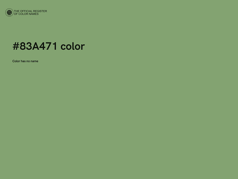 #83A471 color image
