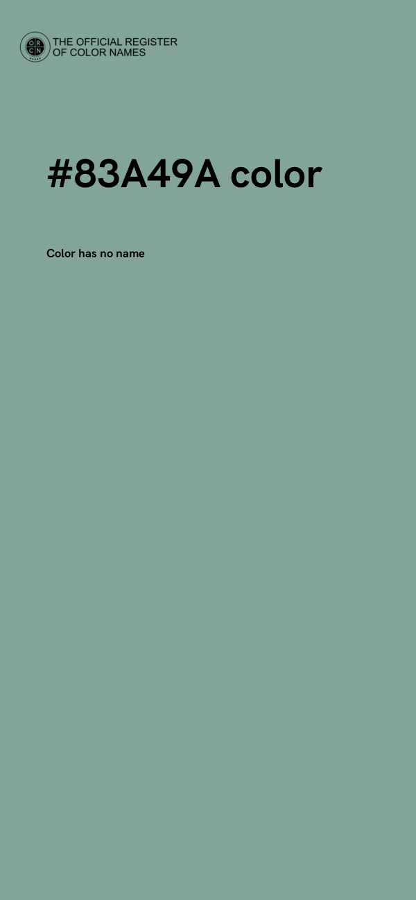 #83A49A color image