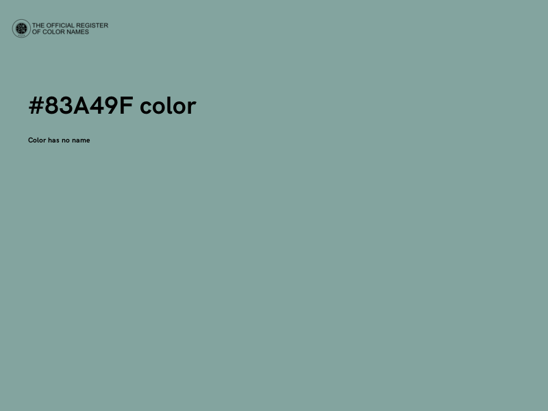 #83A49F color image